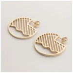 ChristinaPauls Slow jewellery Creole Kamo, groß in Gold und Silber