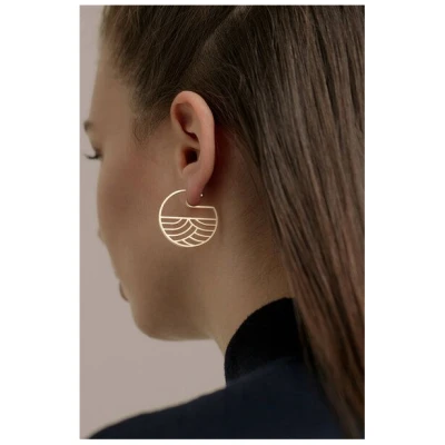 ChristinaPauls Slow jewellery Creole Kinki, groß in Gold und Silber