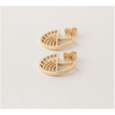 ChristinaPauls Slow jewellery Creole Kinki, klein in Gold und Silber