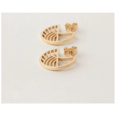 ChristinaPauls Slow jewellery Creole Kinki, klein in Gold und Silber