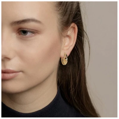 ChristinaPauls Slow jewellery Creole Kinki, klein in Gold und Silber
