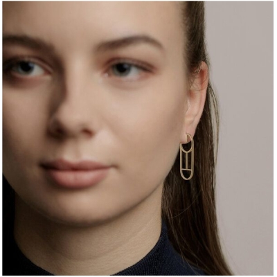 ChristinaPauls Slow jewellery Creole Tawa, klein in Gold und Silber