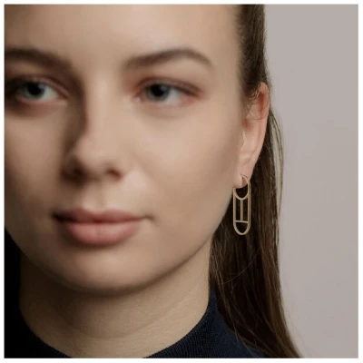 ChristinaPauls Slow jewellery Creole Tawa, klein in Gold und Silber