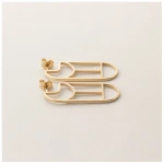 ChristinaPauls Slow jewellery Creole Tawa, klein in Gold und Silber
