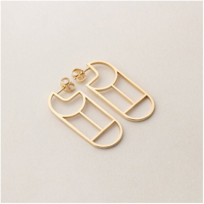 ChristinaPauls Slow jewellery Creole Tawa, klein in Gold und Silber