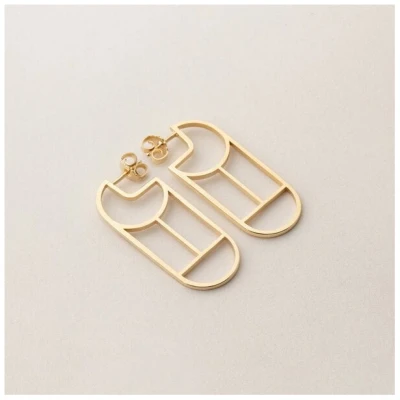ChristinaPauls Slow jewellery Creole Tawa, klein in Gold und Silber