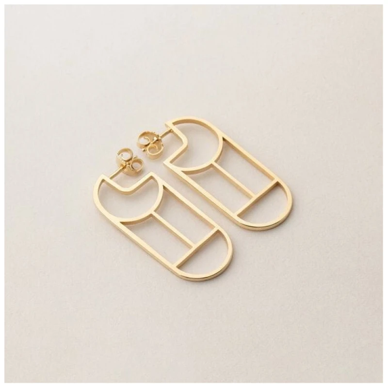 ChristinaPauls Slow jewellery Creole Tawa, klein in Gold und Silber