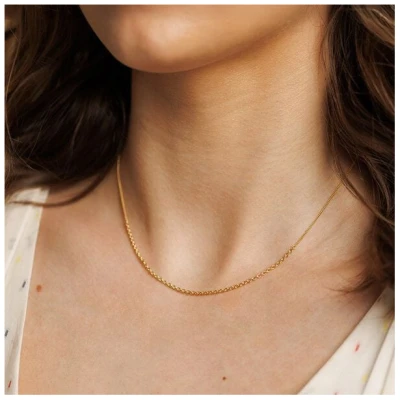 ChristinaPauls Slow jewellery Feine Gliederkette Mea in Gold und Silber