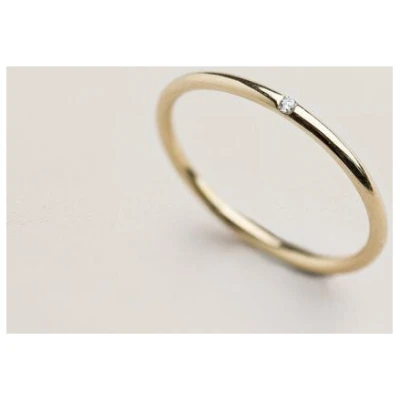 ChristinaPauls Slow jewellery Zarter Diamantring in Gold