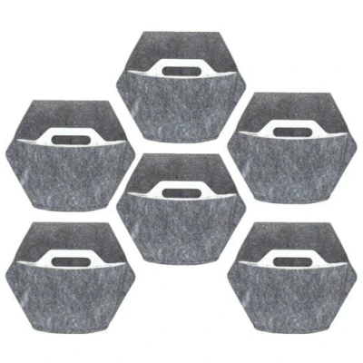 CitySens 6er-Pack Wand-Blumentopf mit Textilbezug