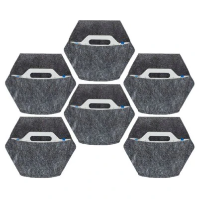 CitySens 6er-Pack Wand-Blumentopf mit Textilbezug und automatische Bewässerung