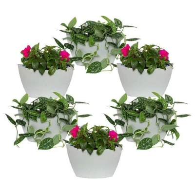 CitySens 6er-Pack Wand-Blumentopf mit automatischer Bewässerung