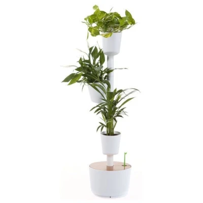 CitySens Vertikaler Blumentopf mit manueller Bewässerung; 3 Blumentöpfe