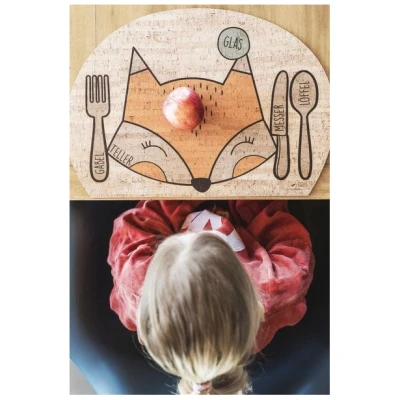 Clarissakork Kinder Tischset Dreaming Fox