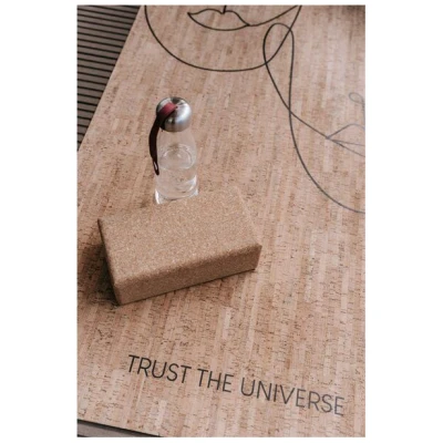 Clarissakork Kork Yogamatte Trust the Universe