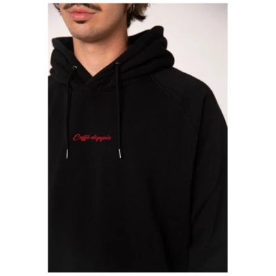 Coffee Fashion Caffé doppio | Bestickter Bio Baumwoll Hoodie