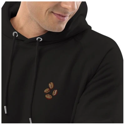 Coffee Fashion Coffee Beans | Bestickter Bio Baumwoll Hoodie