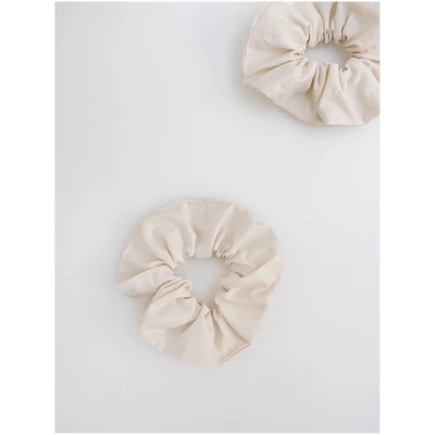 Cotton Select Scrunchie im 2er Pack sand