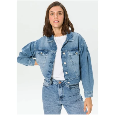 Cropped Denim Jacket Women