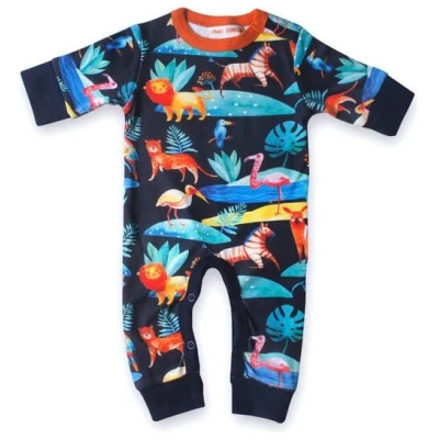 Curious Stories Strampler für Babys aus Bio-Baumwolle mit dem schönen Print "Tropical"