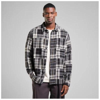DEDICATED Hemd Rute Flannel Patchwork - Black