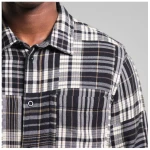 DEDICATED Hemd Rute Flannel Patchwork - Black