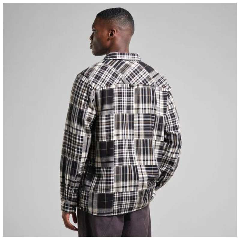 DEDICATED Hemd Rute Flannel Patchwork - Black