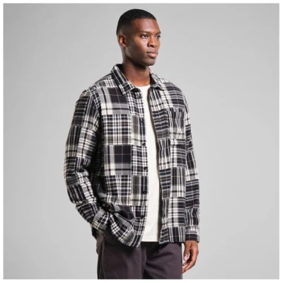DEDICATED Hemd Rute Flannel Patchwork - Black