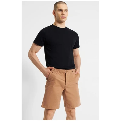DEDICATED Herren vegan Chino Shorts Nacka Wood Braun