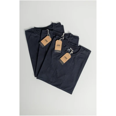 DIRTS Herren vegan Multipack T-Shirt Premium Slim 2.0 Schwarz