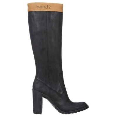 Damen-Gummistiefel mit Absatz "nat-2 Prime Sharp greybrown" in braun
