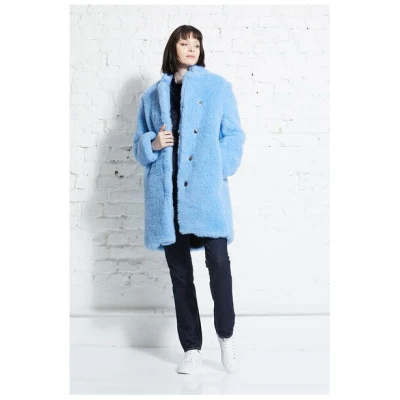 Damen Mantel aus Bio-Wolle und Bio-Baumwolle Plush coat von wunderwerk