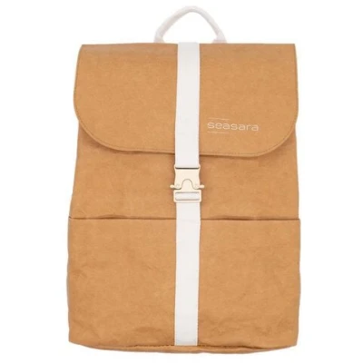 Damen Rucksack aus recyceltem Kraftpapier und Canvas | seasara