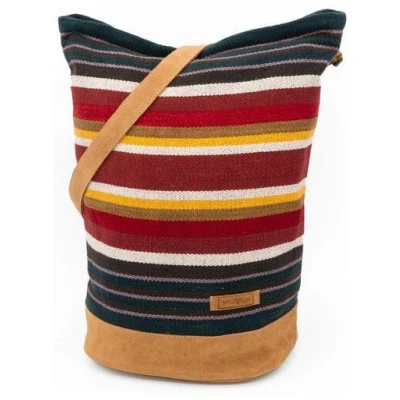Damen Tasche Schultertasche Beuteltasche "Woven Lea Daily Bag" bunt Retro