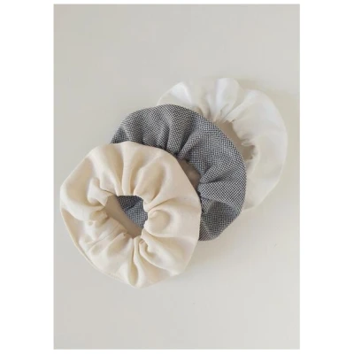 Daniela Salazar Scrunchies 3er Pack LUNA aus Bio Baumwolle - Haargummis