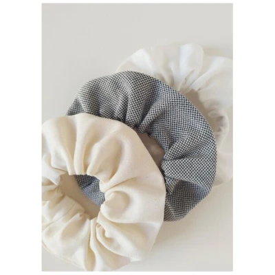 Daniela Salazar Scrunchies 3er Pack LUNA aus Bio Baumwolle - Haargummis