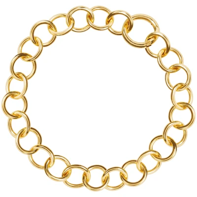 Daphne Thick Gold Chain Choker Necklace
