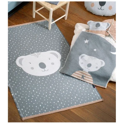 David Fussenegger Kinder Teppich Koala 75 x 120 cm aus Recycling-Baumwolle