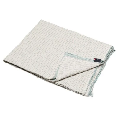 David Fussenegger Leinenplaid Tagesdecke Streifen 110 x 170 aus Recycling-Baumwolle