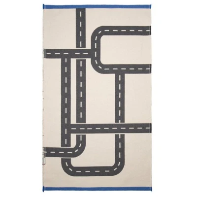 David Fussenegger Teppich Goliath "Straße" klein, aus Recycling-Baumwolle