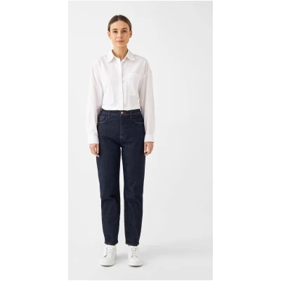 Dawn Damen vegan Jeans Classic Stardust O-Shape Soft Denim Dark Indigo Blue