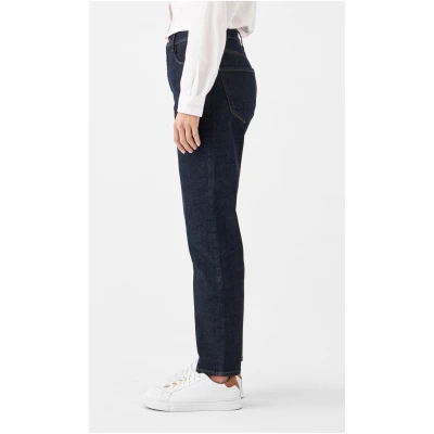 Dawn Damen vegan Jeans Classic Stardust O-Shape Soft Denim Dark Indigo Blue