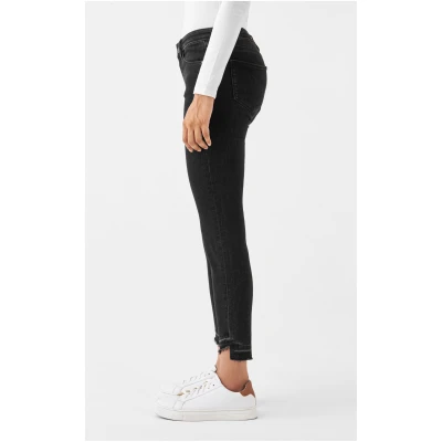 Dawn Damen vegan Jeans Mid Sun Slim Comfort Stretch Denim Schwarz
