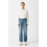 Dawn Damen vegan Jeans Regular Straight Classic Morning Vintage Blau