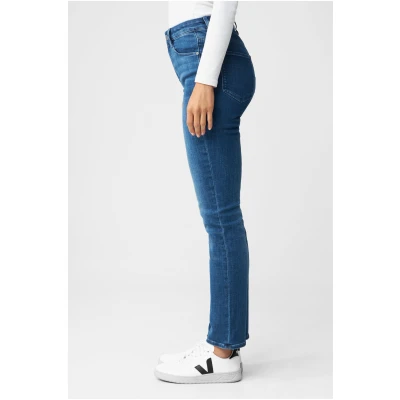 Dawn Damen vegan Jeans Slim Straight Stellar Comfort Stretch Blau