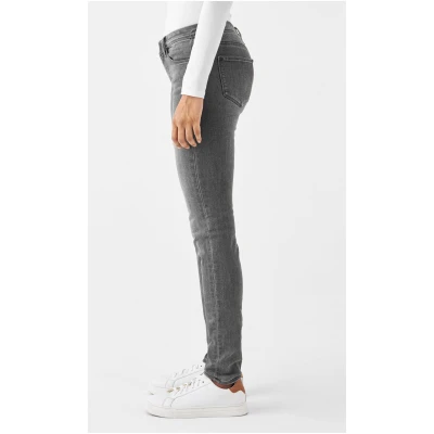 Dawn Damen vegan Skinny Jeans Mid Sun Mittelgrau
