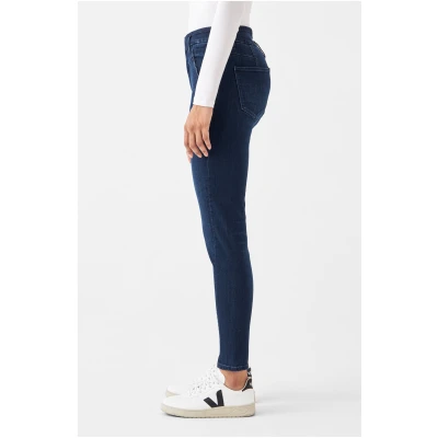 Dawn Damen vegan Skinny Jeans Sun Up Dark Indigo