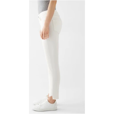 Dawn Damen vegan Slim Jeans Mid Sun Soft Denim Weiß