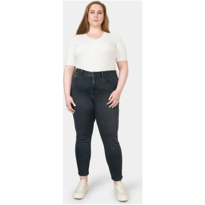 Dawn Damen vegan Sun Up Skinny Jeans Schwarz Denim