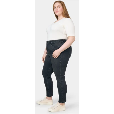 Dawn Damen vegan Sun Up Skinny Jeans Schwarz Denim